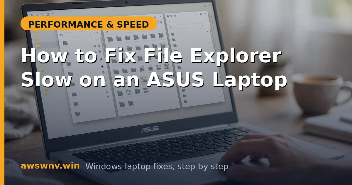 How to Fix File Explorer Slow on an ASUS Laptop
