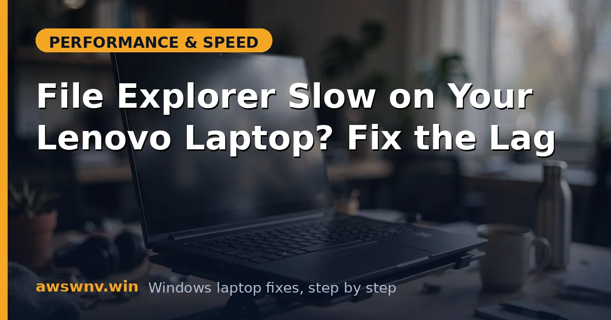 File Explorer Slow on Your Lenovo Laptop? Fix the Lag
