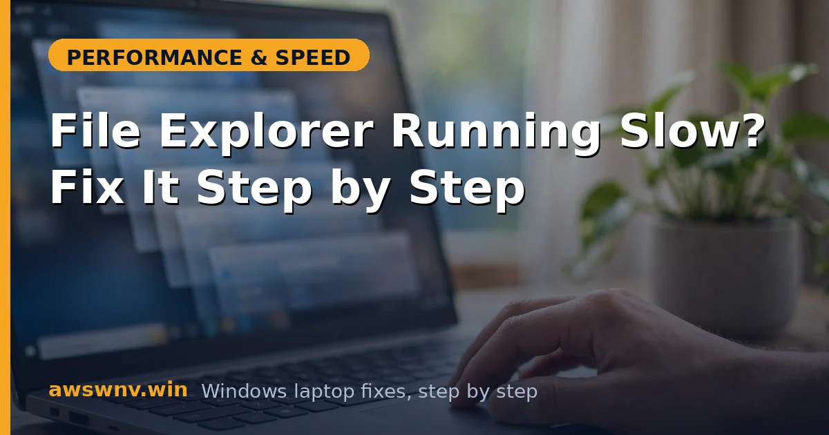 File Explorer Running Slow? Fix It Step by Step