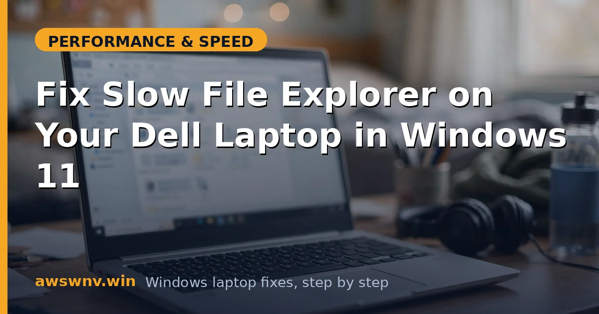 Fix Slow File Explorer on Your Dell Laptop in Windows 11