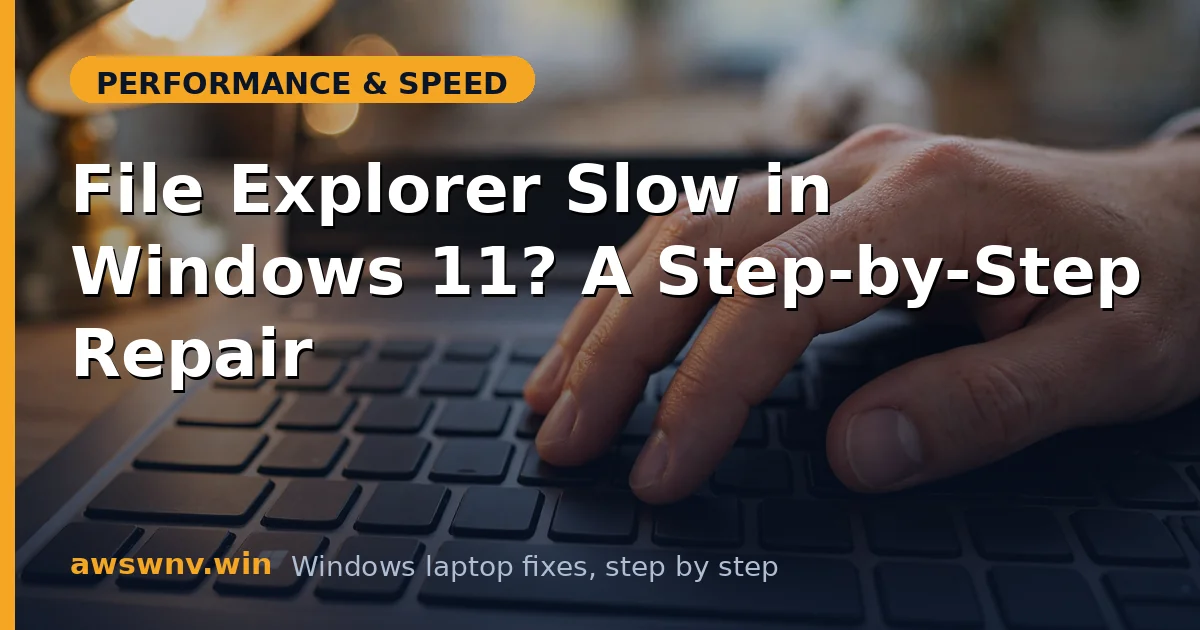 File Explorer Slow in Windows 11? A Step-by-Step Repair