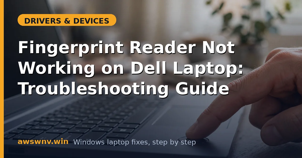 Fingerprint Reader Not Working on Dell Laptop: Troubleshooting Guide