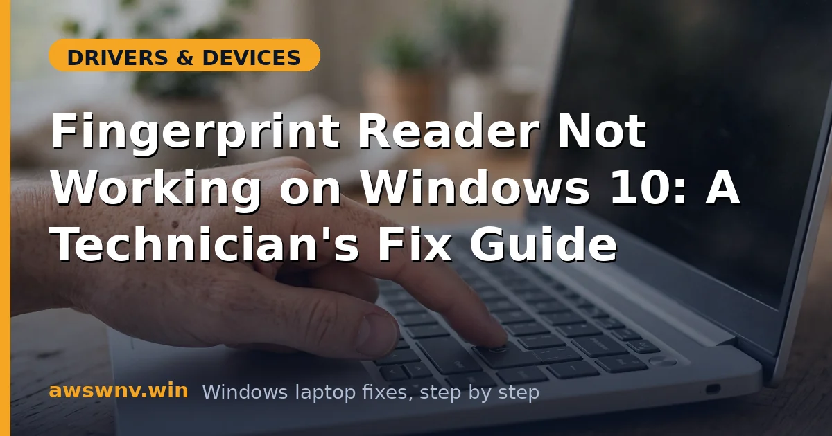 Fingerprint Reader Not Working on Windows 10: A Technician's Fix Guide