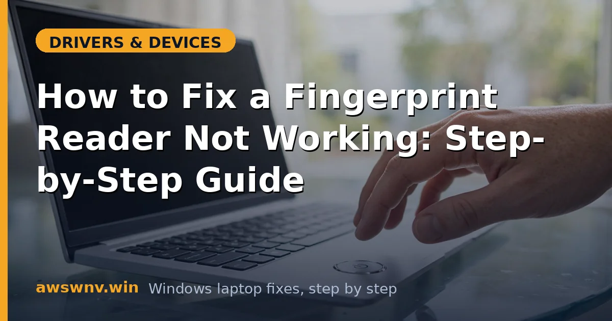 How to Fix a Fingerprint Reader Not Working: Step-by-Step Guide