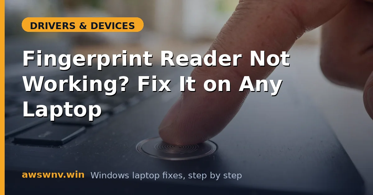 Fingerprint Reader Not Working? Fix It on Any Laptop