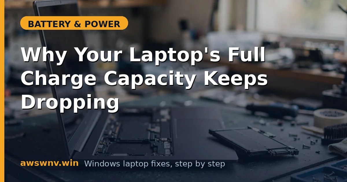 Why Your Laptop's Full Charge Capacity Keeps Dropping