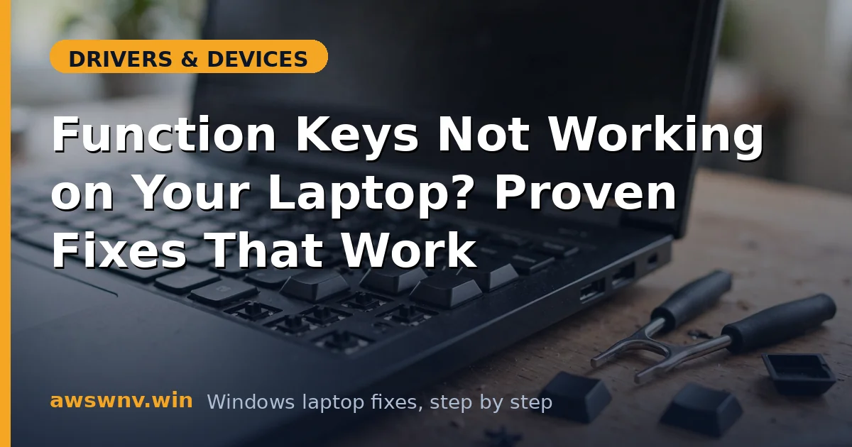 Function Keys Not Working on Your Laptop? Proven Fixes That Work