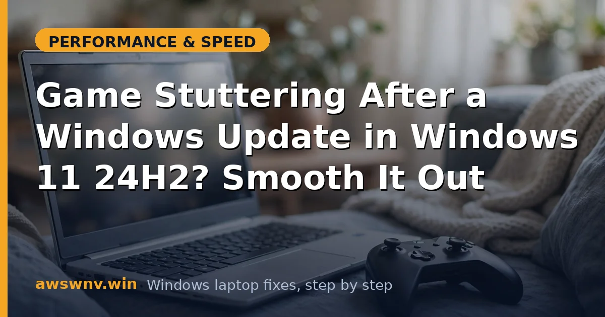 Game Stuttering After a Windows Update in Windows 11 24H2? Smooth It Out