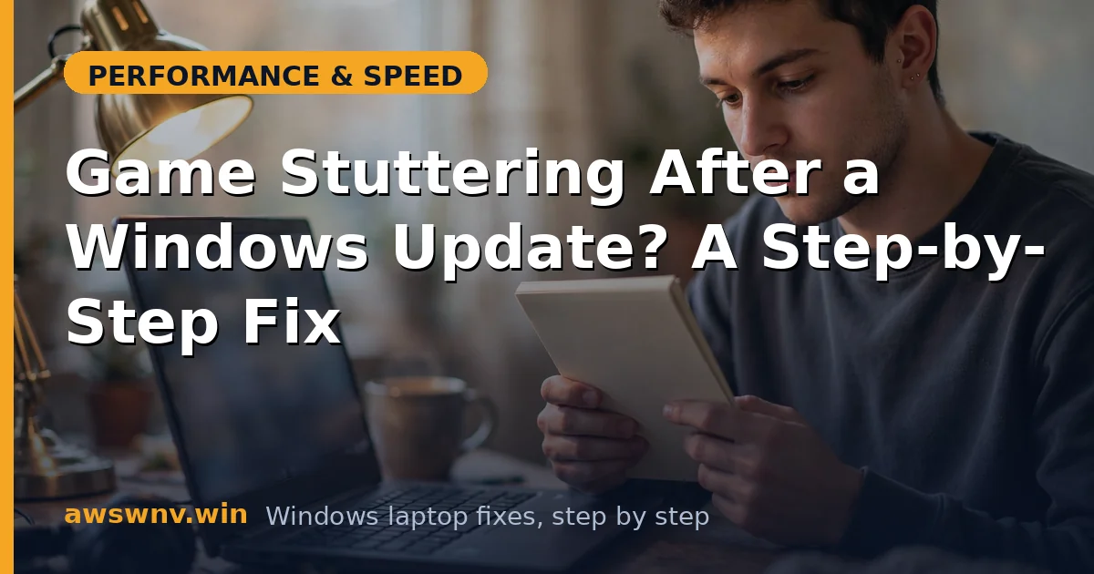 Game Stuttering After a Windows Update? A Step-by-Step Fix