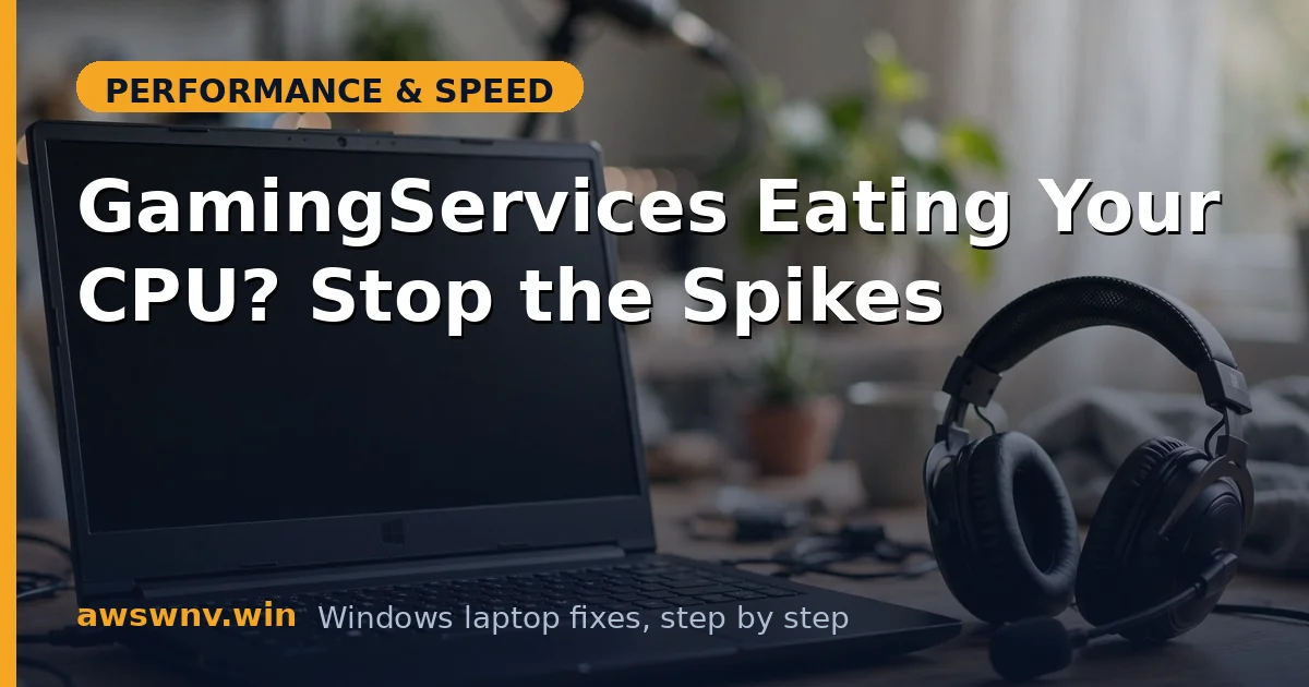 GamingServices Eating Your CPU? Stop the Spikes