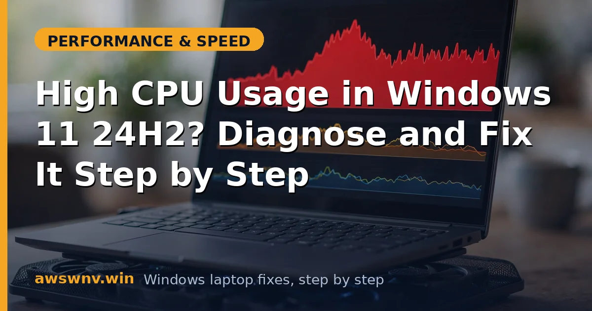 High CPU Usage in Windows 11 24H2? Diagnose and Fix It Step by Step