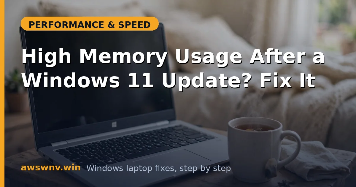 High Memory Usage After a Windows 11 Update? Fix It