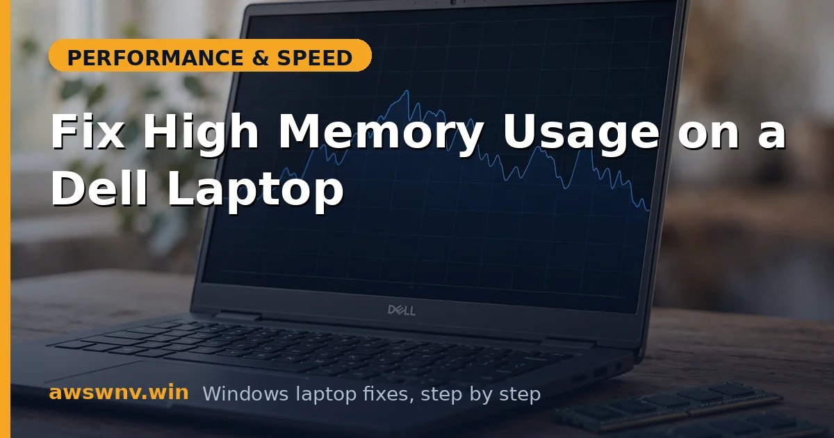 Fix High Memory Usage on a Dell Laptop