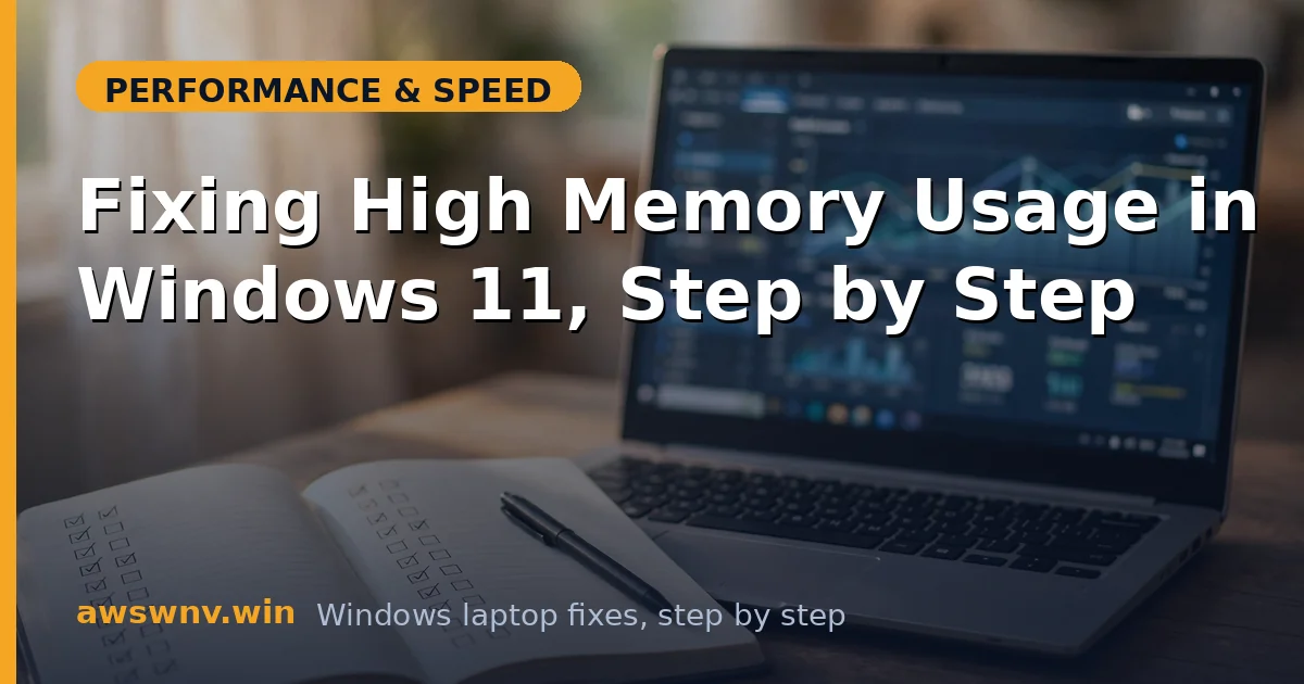 Fixing High Memory Usage in Windows 11, Step by Step