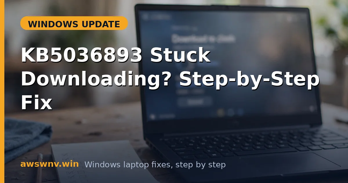 KB5036893 Stuck Downloading? Step-by-Step Fix