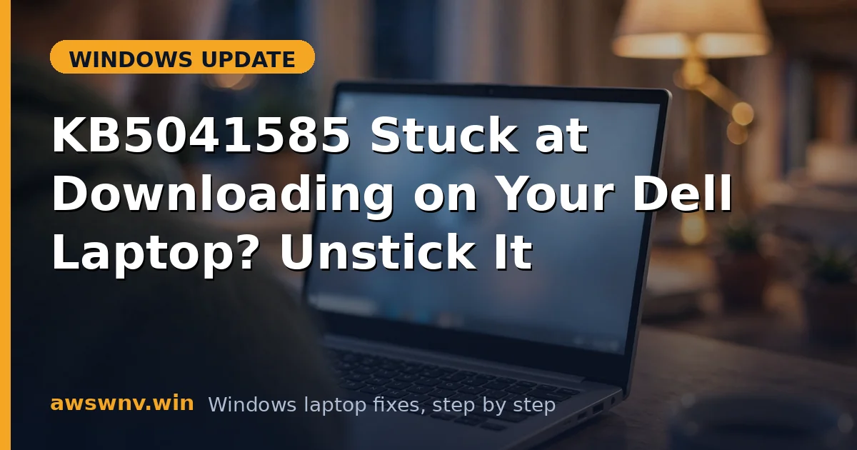 KB5041585 Stuck at Downloading on Your Dell Laptop? Unstick It