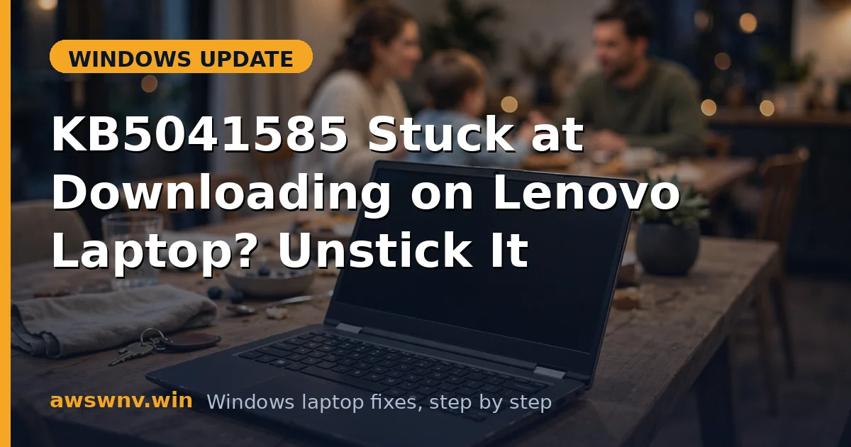 KB5041585 Stuck at Downloading on Lenovo Laptop? Unstick It