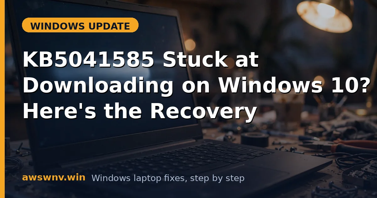 KB5041585 Stuck at Downloading on Windows 10? Here's the Recovery