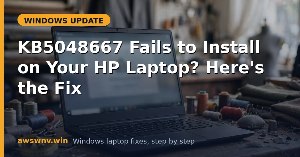 KB5048667 Fails to Install on Your HP Laptop? Here's the Fix