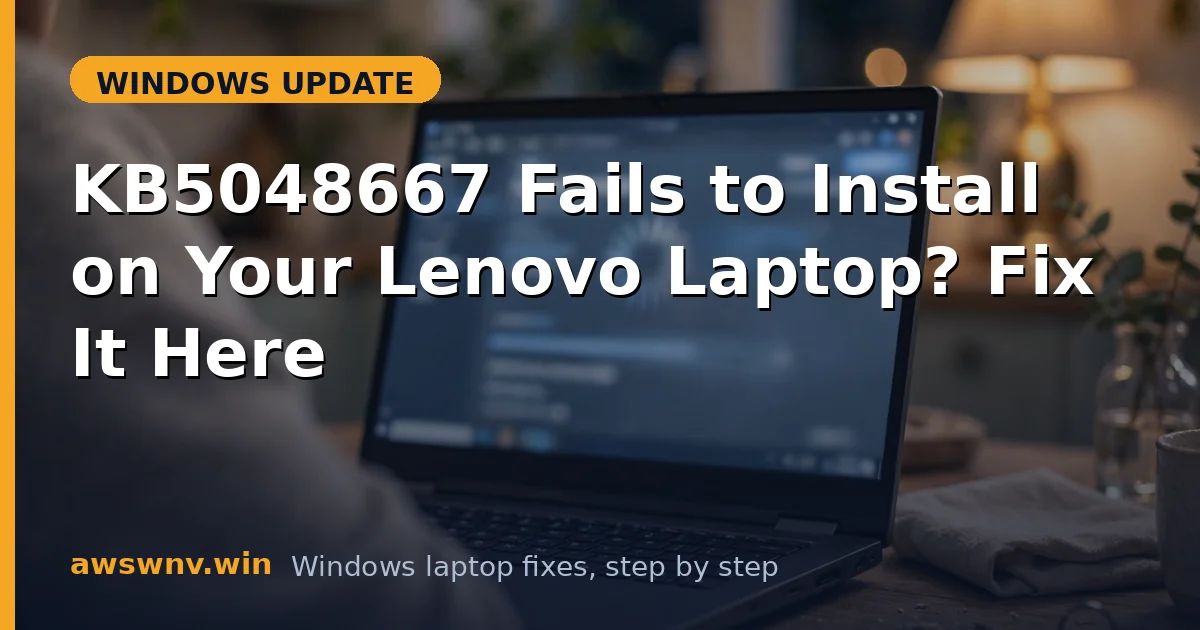 KB5048667 Fails to Install on Your Lenovo Laptop? Fix It Here