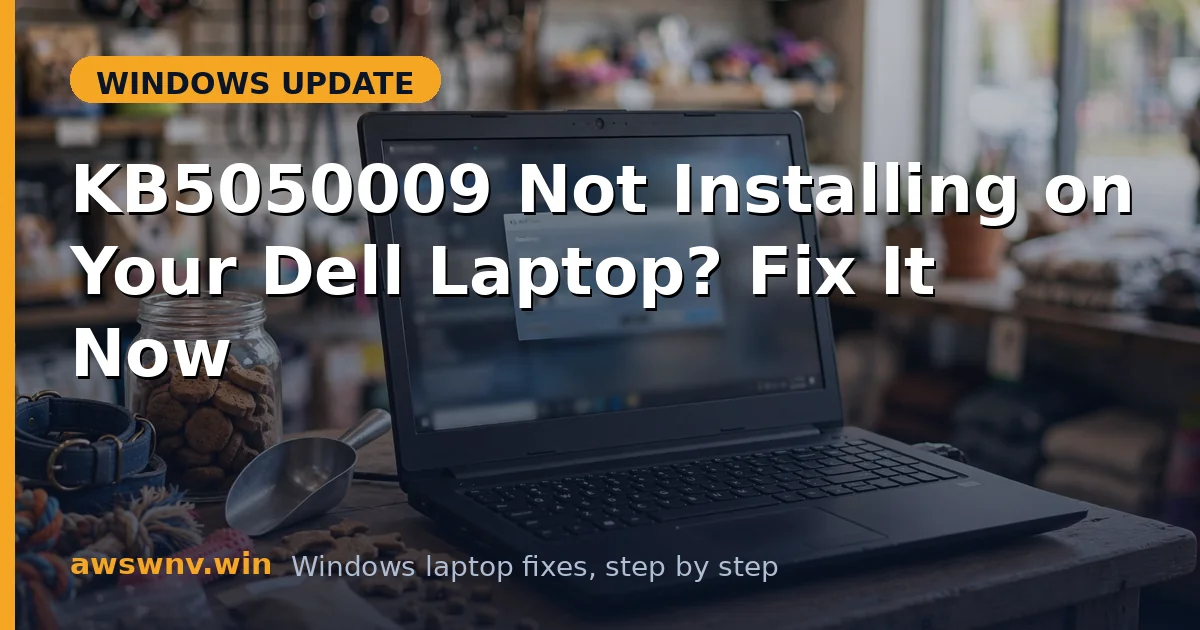 KB5050009 Not Installing on Your Dell Laptop? Fix It Now