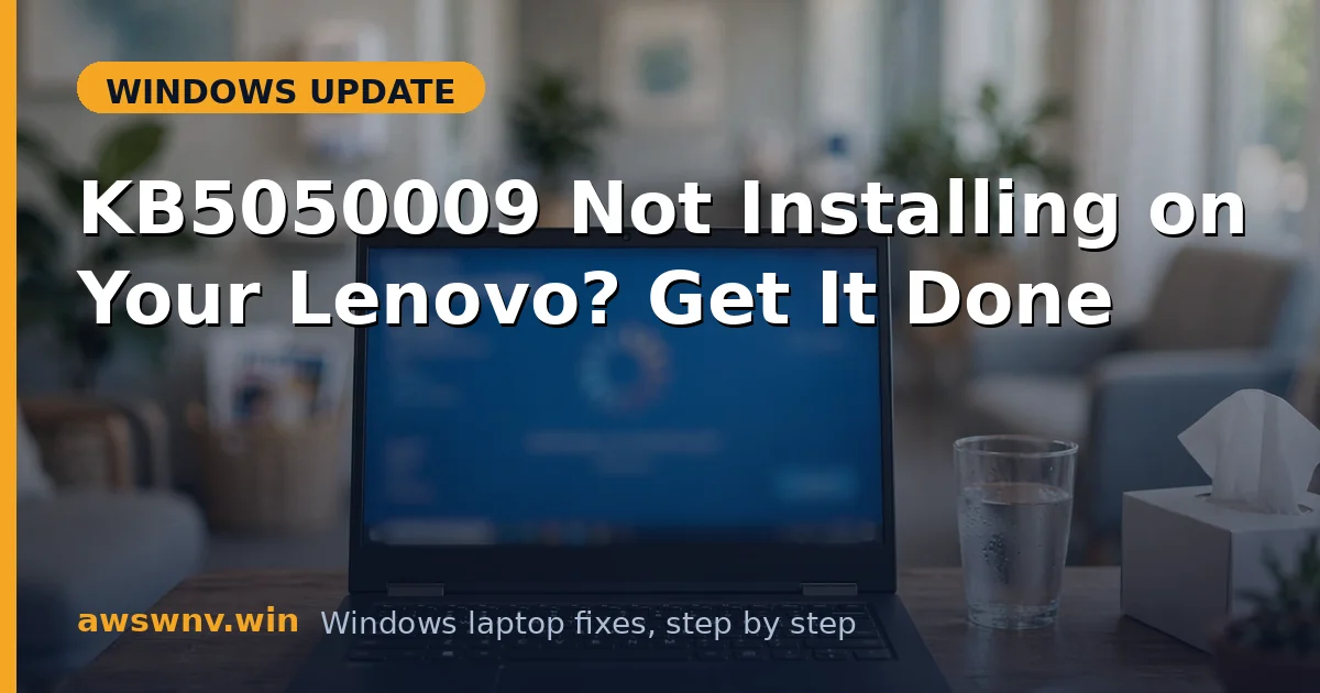KB5050009 Not Installing on Your Lenovo? Get It Done