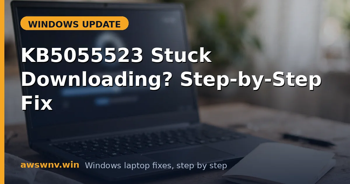 KB5055523 Stuck Downloading? Step-by-Step Fix
