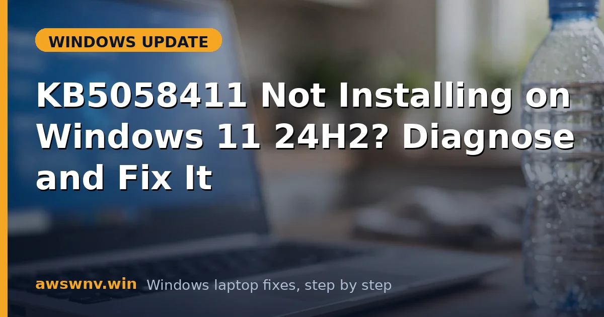 KB5058411 Not Installing on Windows 11 24H2? Diagnose and Fix It