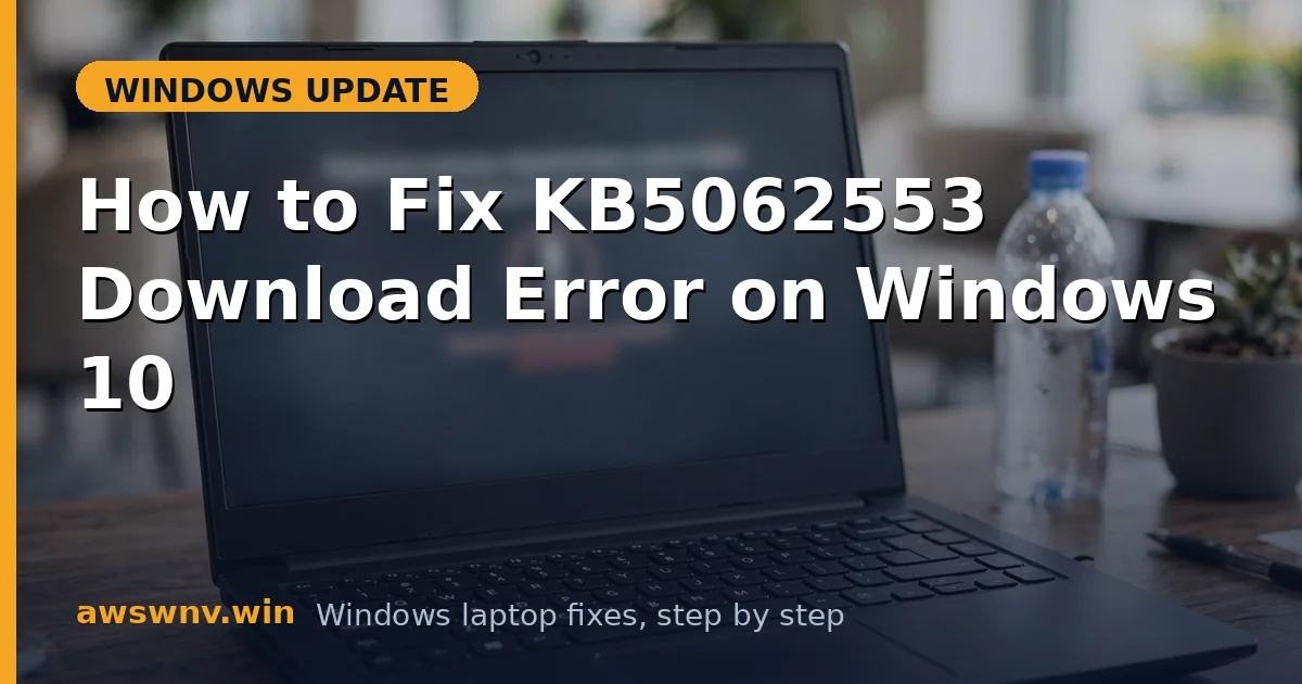 How to Fix KB5062553 Download Error on Windows 10