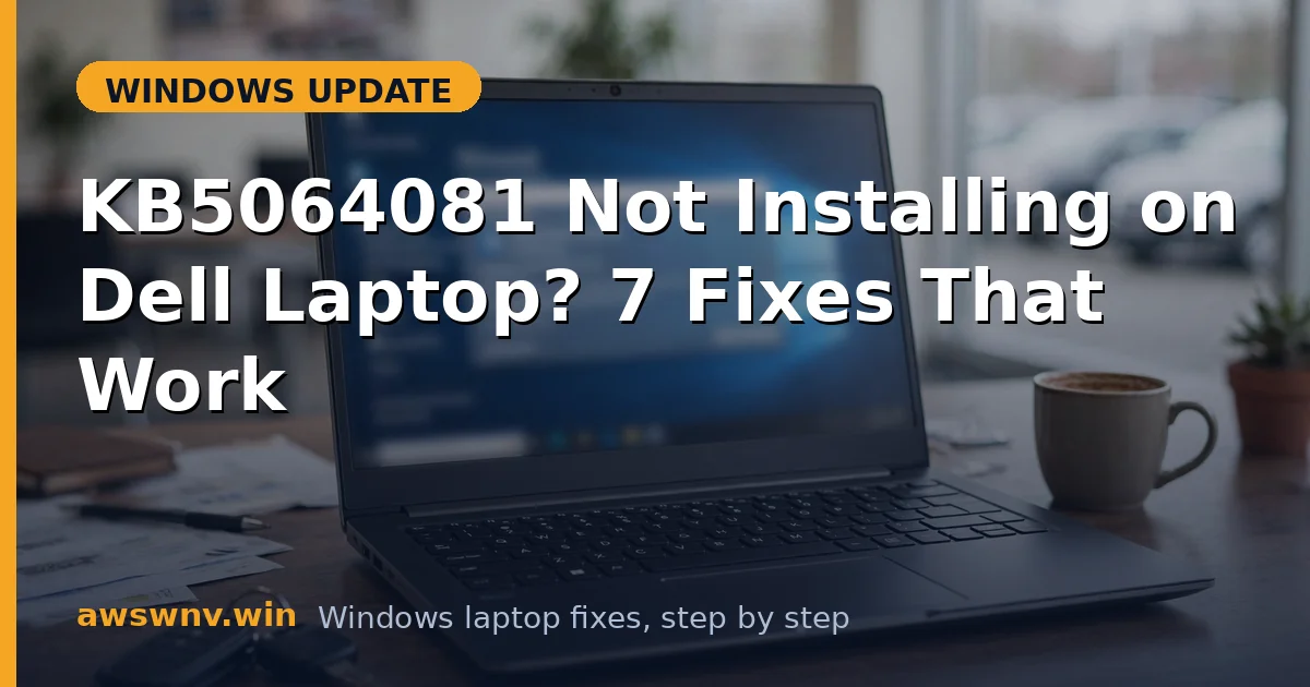 KB5064081 Not Installing on Dell Laptop? 7 Fixes That Work