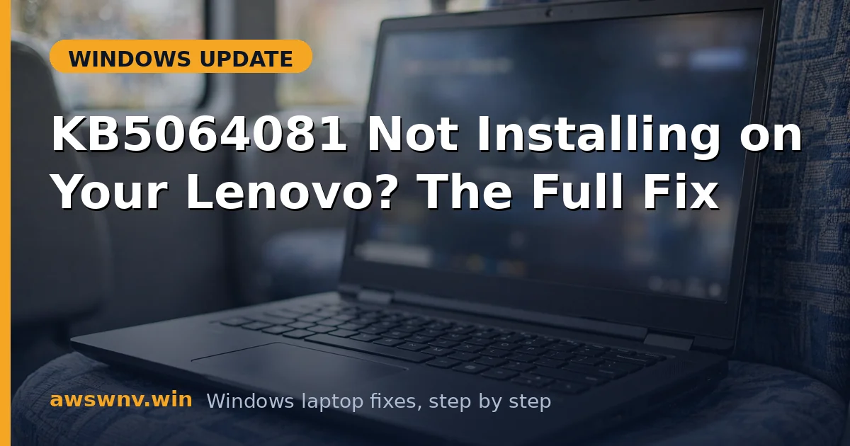 KB5064081 Not Installing on Your Lenovo? The Full Fix