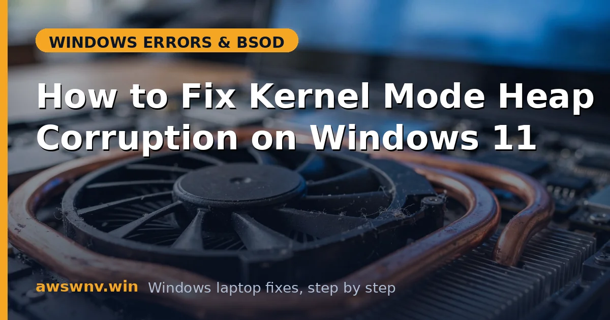 How to Fix Kernel Mode Heap Corruption on Windows 11