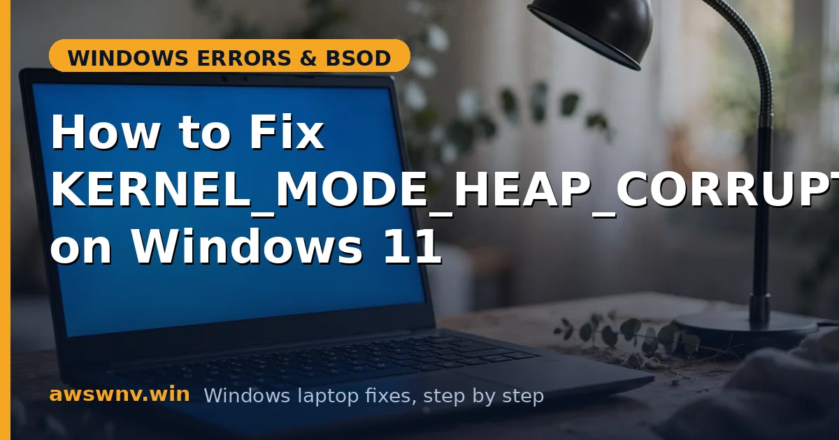 How to Fix KERNEL_MODE_HEAP_CORRUPTION on Windows 11