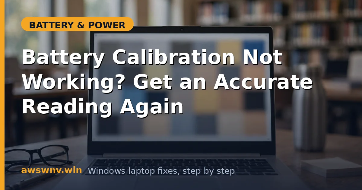 Battery Calibration Not Working? Get an Accurate Reading Again