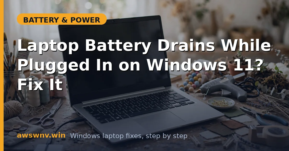 Laptop Battery Drains While Plugged In on Windows 11? Fix It