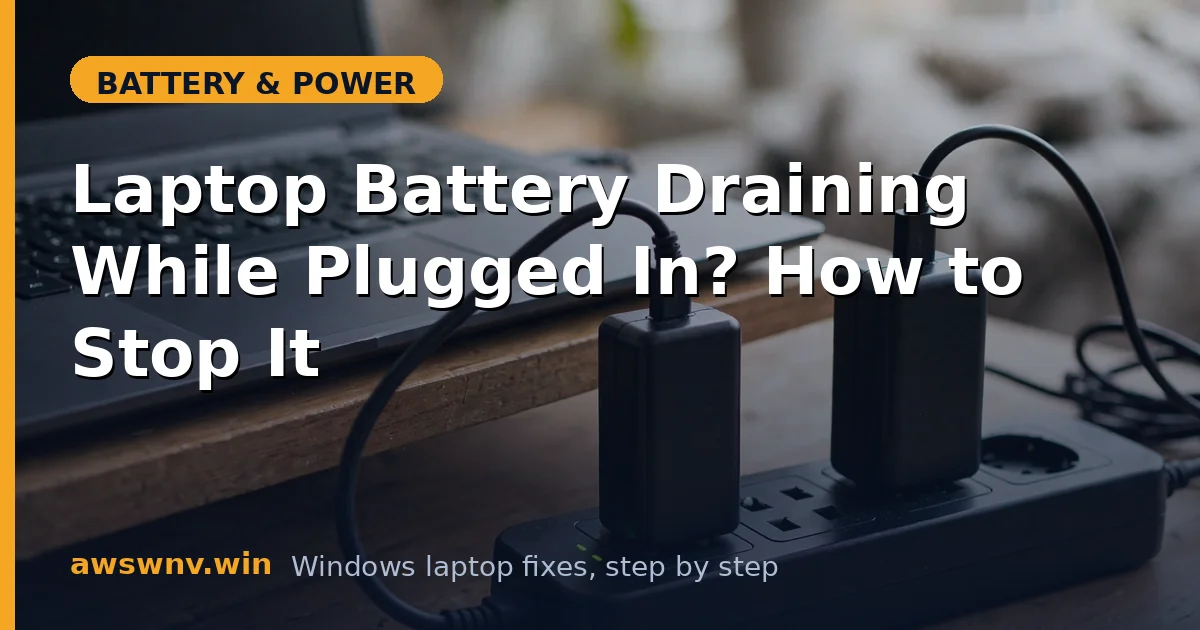 Laptop Battery Draining While Plugged In? How to Stop It