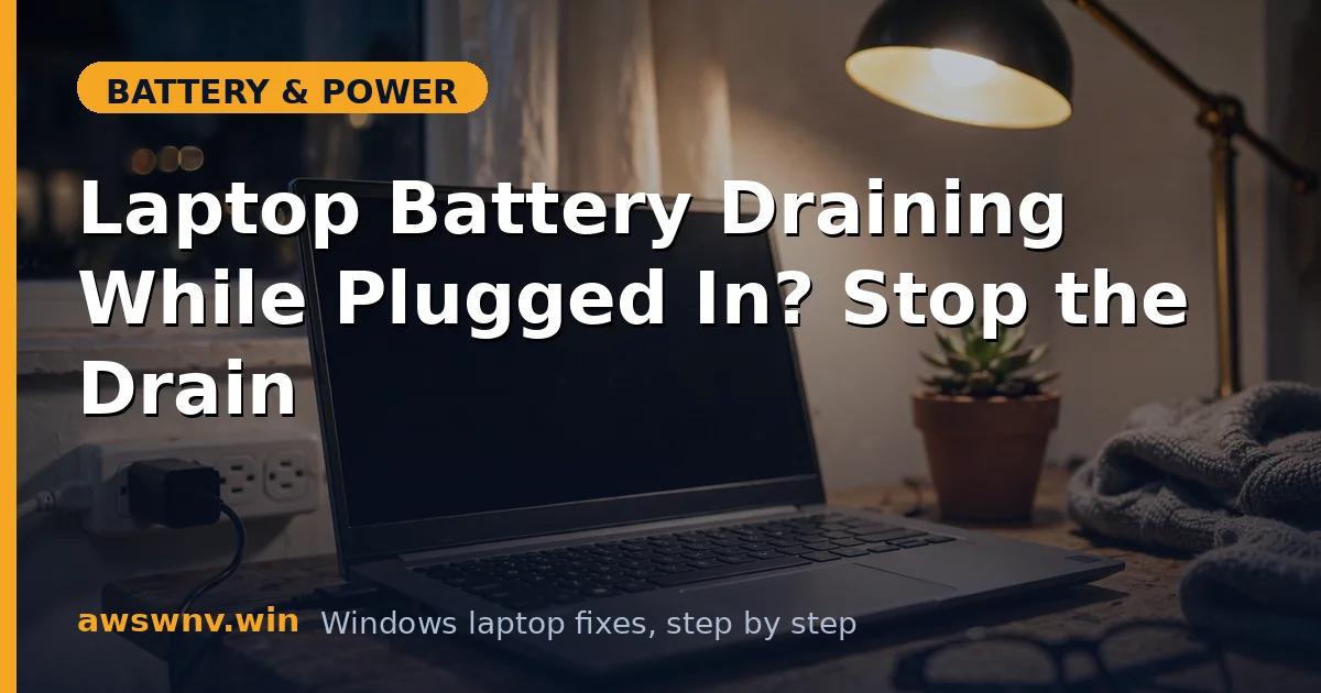 Laptop Battery Draining While Plugged In? Stop the Drain