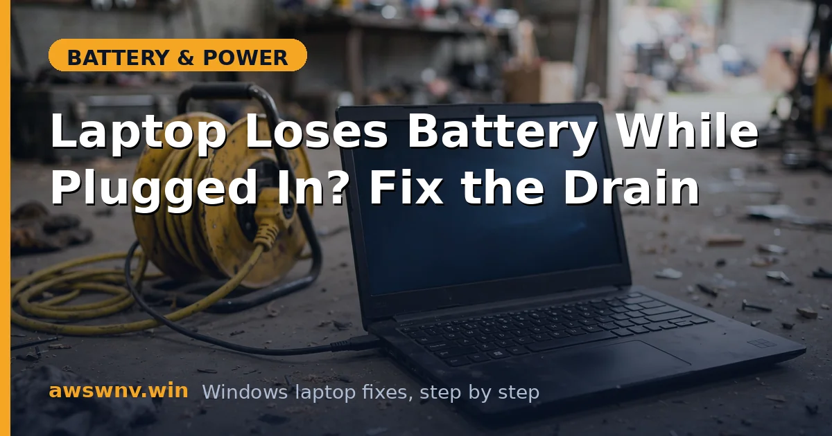 Laptop Loses Battery While Plugged In? Fix the Drain