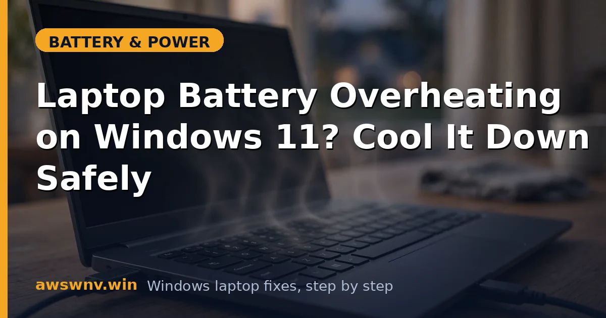 Laptop Battery Overheating on Windows 11? Cool It Down Safely