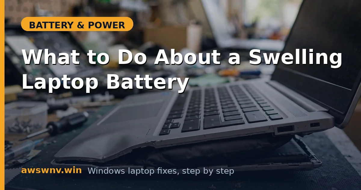 What to Do About a Swelling Laptop Battery