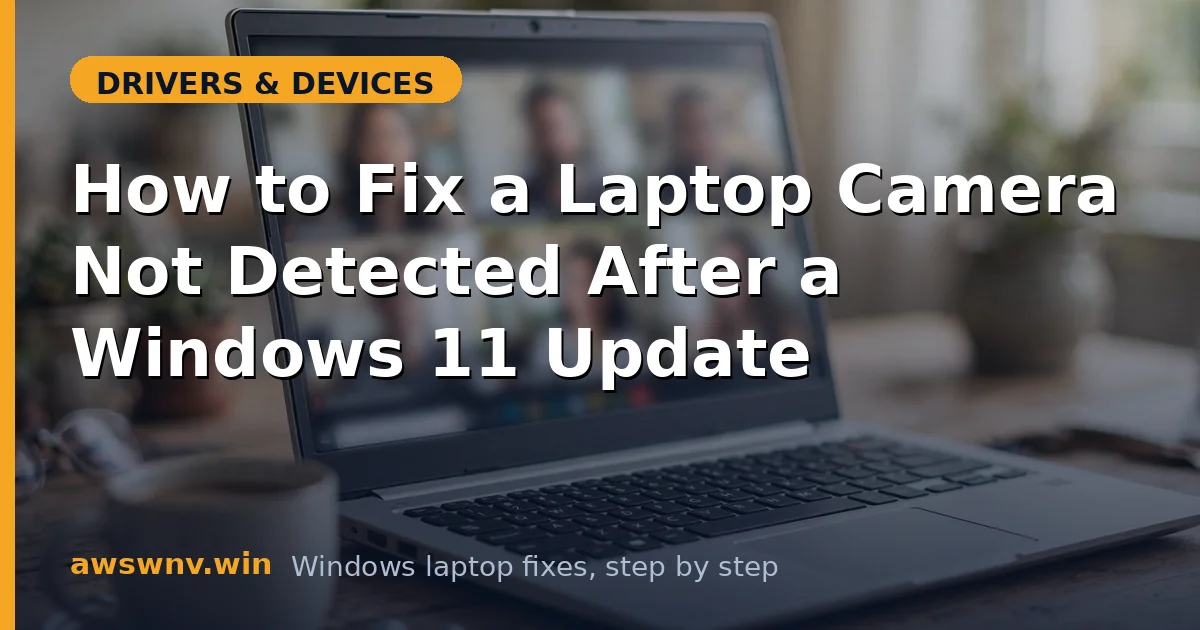 How to Fix a Laptop Camera Not Detected After a Windows 11 Update