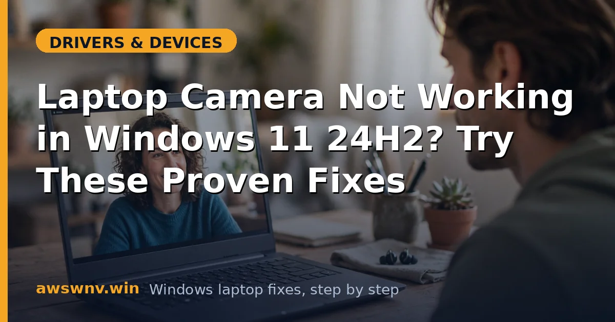 Laptop Camera Not Working in Windows 11 24H2? Try These Proven Fixes