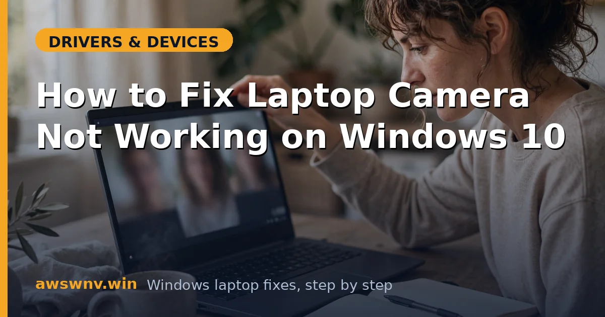 How to Fix Laptop Camera Not Working on Windows 10