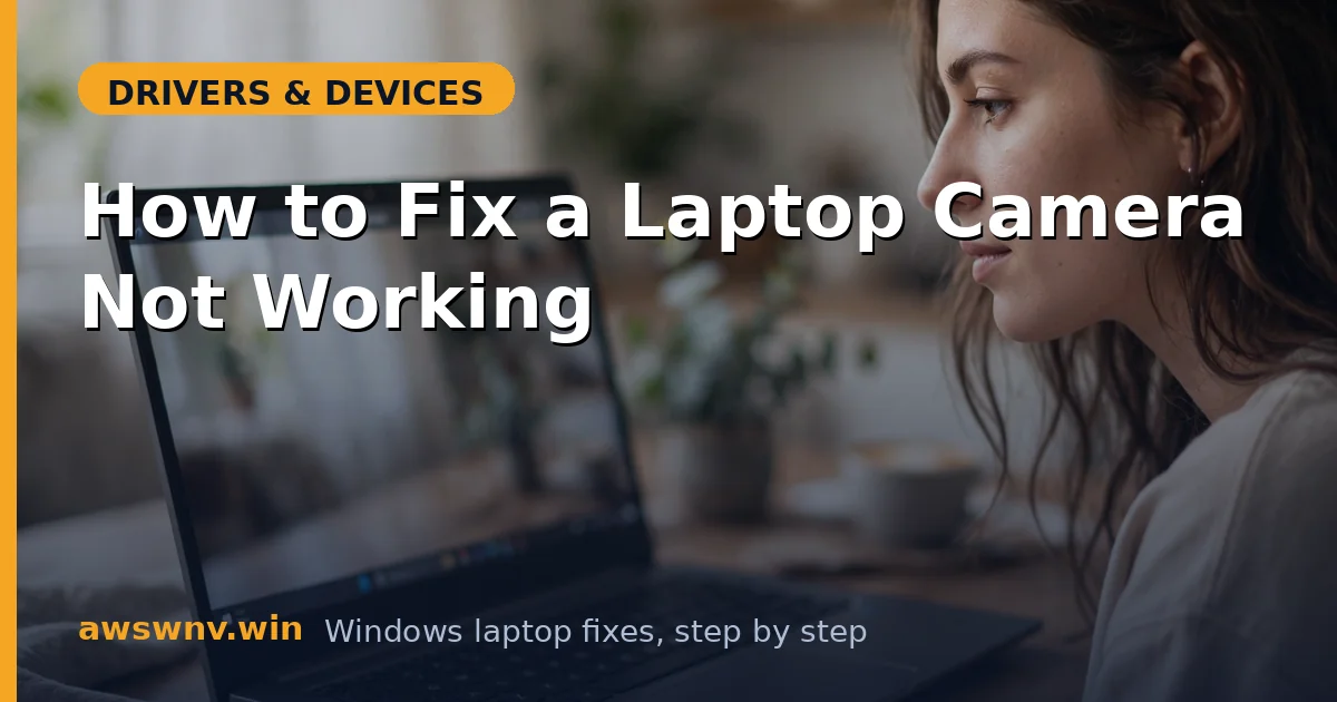 How to Fix a Laptop Camera Not Working
