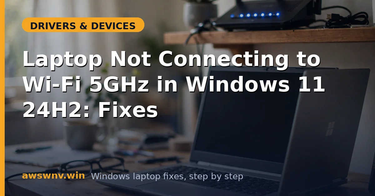 Laptop Not Connecting to Wi-Fi 5GHz in Windows 11 24H2: Fixes