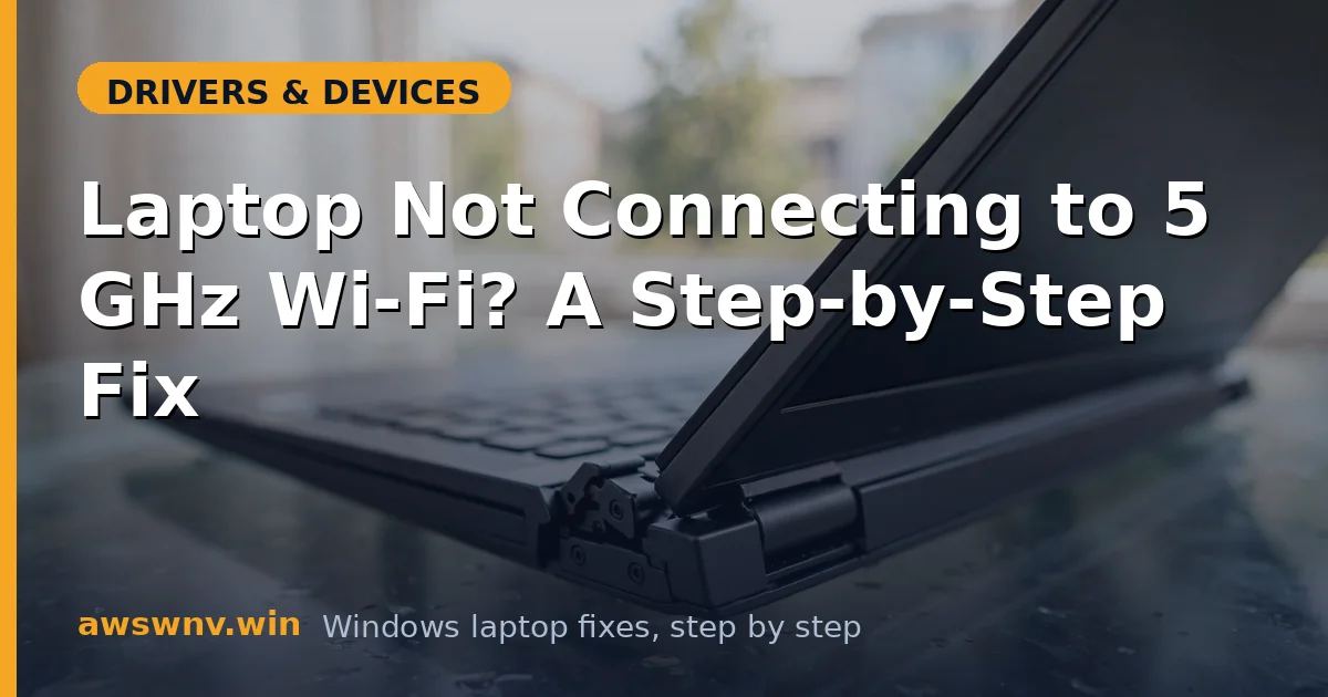 Laptop Not Connecting to 5 GHz Wi-Fi? A Step-by-Step Fix