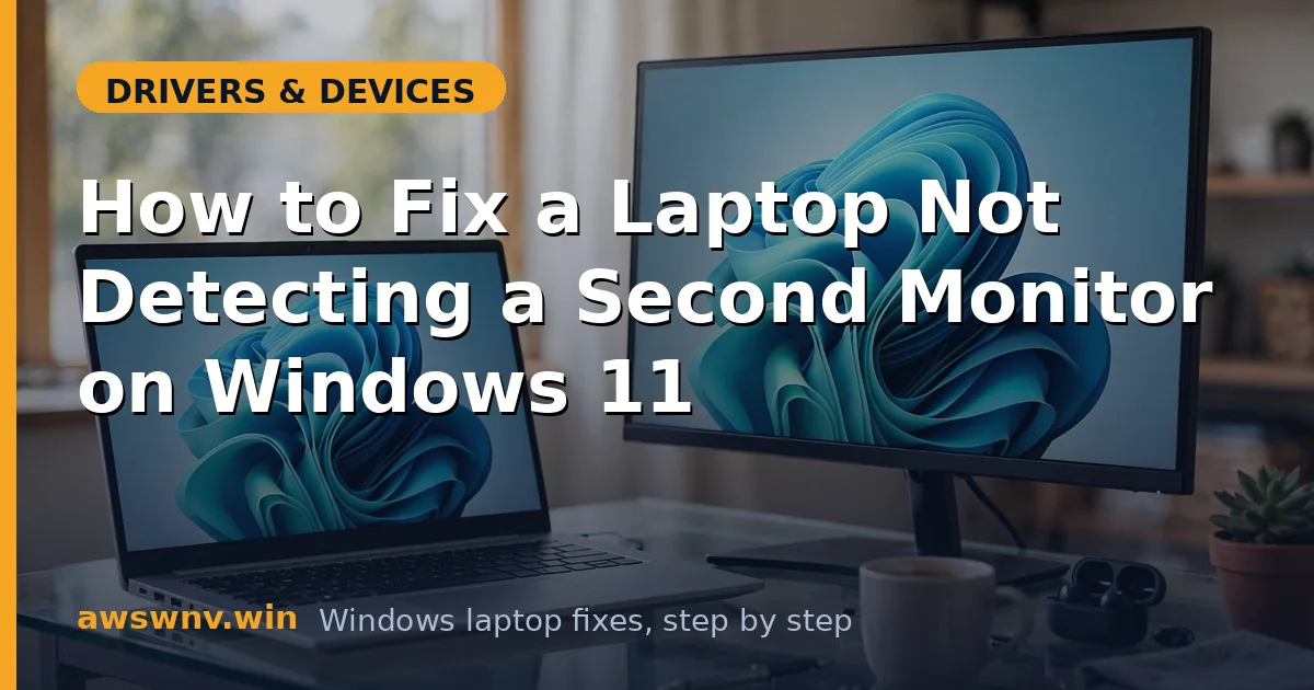 How to Fix a Laptop Not Detecting a Second Monitor on Windows 11