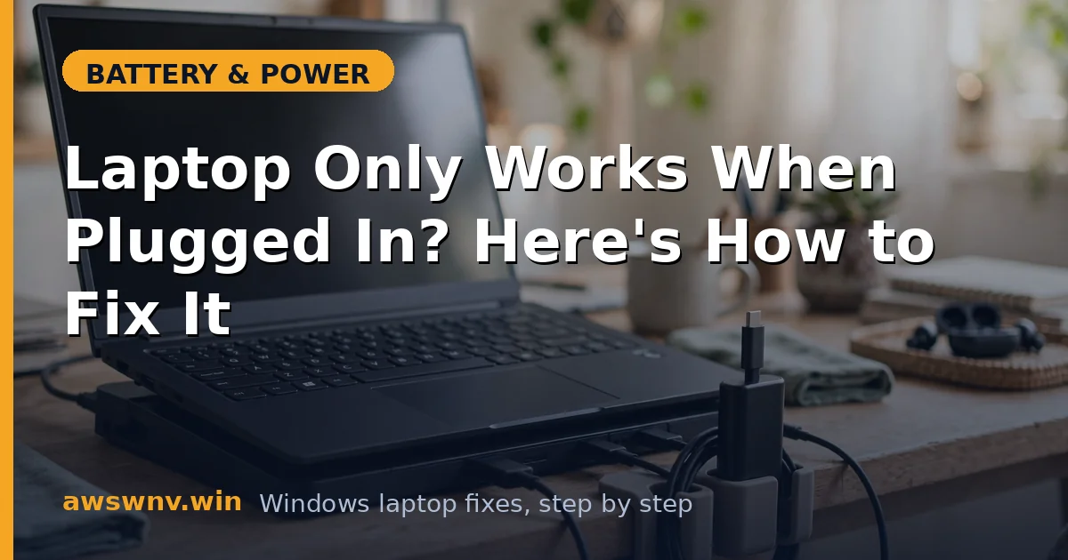 Laptop Only Works When Plugged In? Here's How to Fix It
