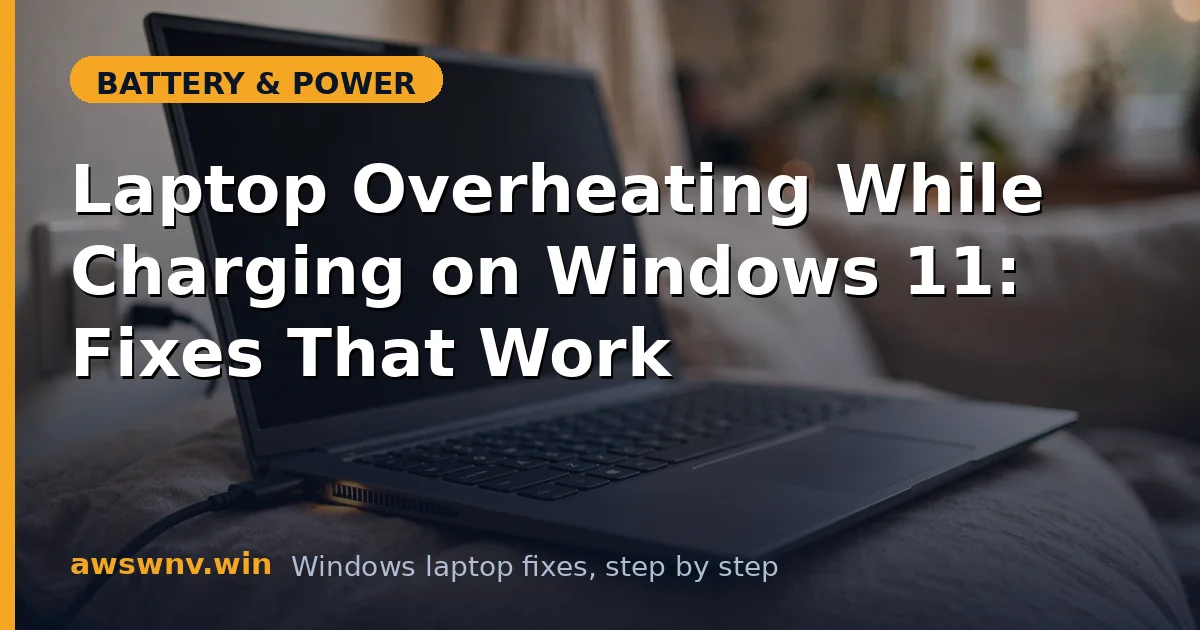 Laptop Overheating While Charging on Windows 11: Fixes That Work