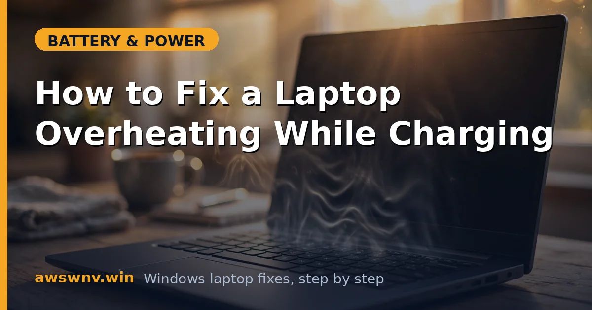 How to Fix a Laptop Overheating While Charging
